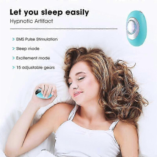 Physical Sleep Aid Device, EMS Microcurrent for Stress Relief Better Sleep, 2 Modes Adjustable, Green ABS 1