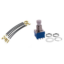 5Pcs Violin Tail Gut Tail Cord Gut Cord Nylon with Guitar Effects 3PDT 9-Pin Latching Stomp Pedal Footswitch