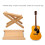 Adjustable Wooden Guitar Foot Rest, Foldable Maple Guitar Foot Stool with Solid Build for Practice and Performance 5