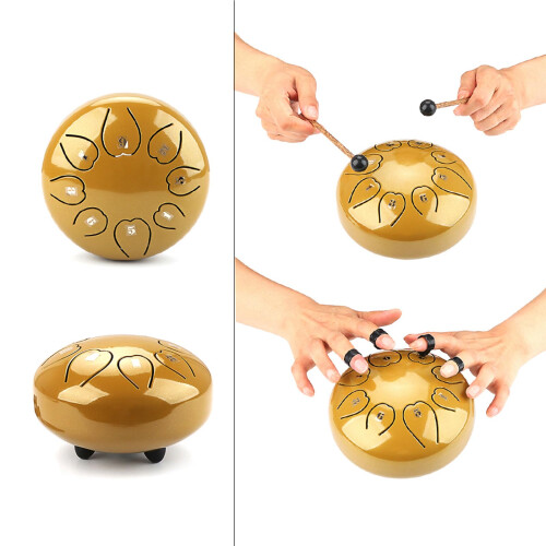 Percussion Drum Set with Bag and Mallets, Beginner Friendly Hand Pan Drum for Meditation 1