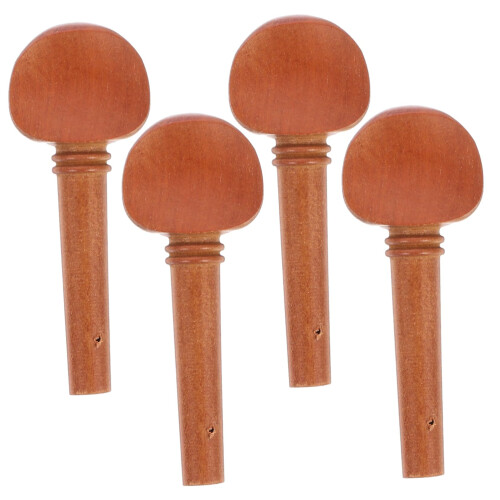 Violin Tuning Pegs Set 3/4 4/4 Ebony Wood Easy Replacement Stable Performance for Student