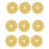Flute  Pads Set with Yellow Felt, Multiple Sizes for Flute Maintenance, 16 Pcs 3