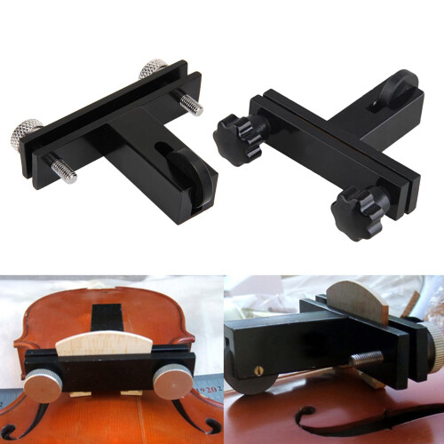 Violin Bridge Tool with Precision Alignment, Durable Silver Luthier Accessory for Easy Replacement 1