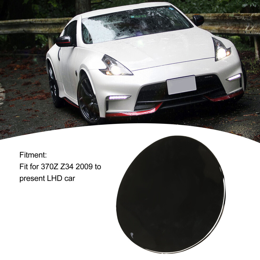 Piano Gas Tank Cover For 370Z Z34 Black 7055741006135