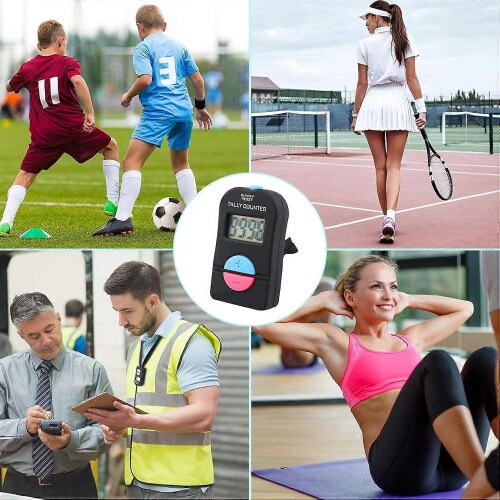 Handheld Tally Counter with Electronic LCD Display, Long Time Use Sturdy ABS Construction for Counting and Tracking 2