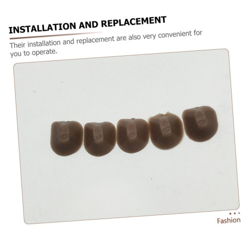 5pcs Flute Replacement Parts with Compact Button Pads, Light Brown Small Accessory 2