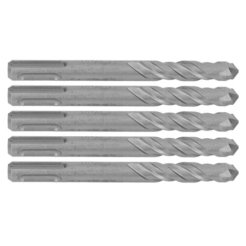 5Pcs Spiral Impact Drill Bits 110mm 12mm Cemented Carbide 2
