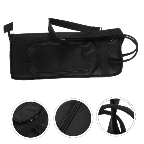 Large Capacity Black Drumstick Bag with MultiPocket Holder for Drummers and Beginners 2