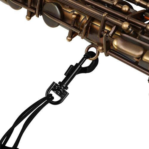 Adjustable Saxophone Neck Strap with Soft Padded Support and Secure Metal Hook Harness 2