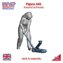 Streckenfiguren-Szenerie-Display Figur Nr. 3 Boxencrew mit Jack 1:32 Maßstab Wasp 340