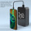 Pompa d'aria portatile 3in1 per(auto) con luce LED e powerbank, display digitale 7
