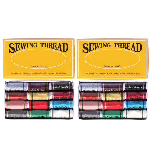 Strong Polyester Sewing Thread, 24 Individually Wrapped Spools, Resists Fading Breakage for Garment and Craft Projects 2