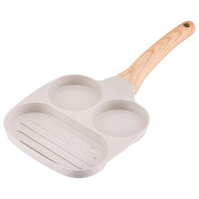 3in1 Non Stick Frying Pan with Dual Egg and Burger Sections, Induction and Gas Compatible