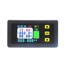 VA7510S Voltage and Current Meter,100A 6-75V/0V-120V  Ammeter Voltmeter Monitor Output Battery Charge and Discharge