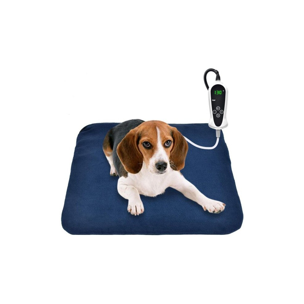 Pet Warming Mat for Dogs and Cats, Auto Power Off, 7-Layer Safe Structure with Chew-Resistant Cord, Adjustable Temperature for Arthritis Senior Pets