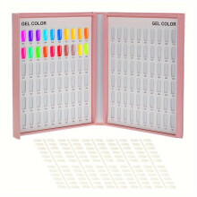 Nail Display Book 240 Colour Cards with Dual-Use Replaceable Stickers for Nail Polish Collection Organisation and Client Displays