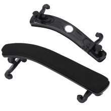 2pcs Adjustable Violin Shoulder Rest for 3/4 and 4/4 Violins, Durable Non‑Slip Rubber Pad for Comfortable Fit