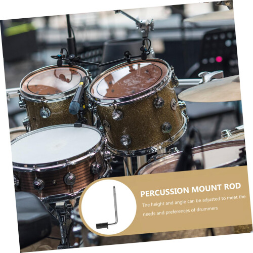 Adjustable Electronic Drum Rack Mount with Metal LRod Pad Holder for Secure Stable Support 2