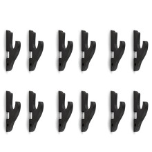 12X Sword Wall Mount 2/Set 1-Tier Hook Katana Holder Adjustable Hanger for Samurai Sword Tanto Rapier Cosplay Rack