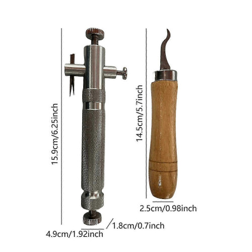 Violin Purfling Cutter Set with Adjustable Depth for Precise Edge Channels, Alloy Tool for Luthiers 2