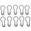 Rust Resistant Safety Pins with Protected Needle Tips, 1000 Pack Durable Metal for Tailors Fabric Work 3