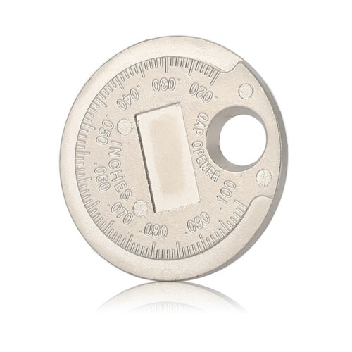 (1pcs)1pc Auto Ignition spark plug Gap Gauge tool Caliber Measuring Tool Currency-Type 0.6-2.4mm Range