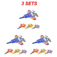 (G 3PCS Random Color)Electric Hand Throw Airplane Foam Launch Fly Glider Planes Model Aircraft Outdoor