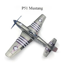(P51 NO6)1/48 WWII American Corsair Mustang British Spitfire Hurricane German BF109 Fighter Jet Plastic