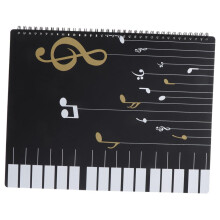 Waterproof A4 Music Sheet Folder PP Material Sheet Music Organizer for School and Office