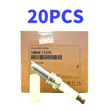 (20PCS(Brown))18846-11070 SILZKR7B11 Iridium Spark Plug For Hyundai Elantra Santa Acura Sonata 8 18846