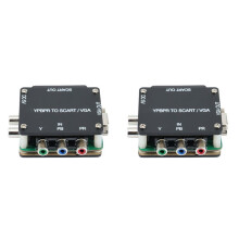 2X YUV Vers RGBS YPBPR Vers SCART YPBPR Vers VGA Component Transcoder Converter Console de Jeu, RGBS to Color Difference Composant