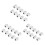 30Pcs RJ45 Connector  Jack Cat6 Extension Coupler Ethernet Network LAN Cat 6 Coupler Jacks Extend Adapter,White 1