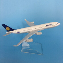 (518)JASON TUTU 16cm Lufthansa Airbus 340 Plane Airplane Model Aircraft Model Diecast Metal 1/400 Scale