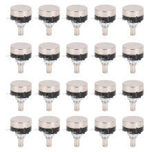 20Pcs Potentiometer Carbon Film Single Turn Accessory Set Kit for Motor Speed Control