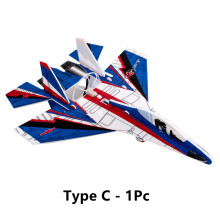 (Type C - 1Pc)Electric Foam Plane Glider Hand Airplanes Capacitor with LED Light Outdoor Aircraft Model