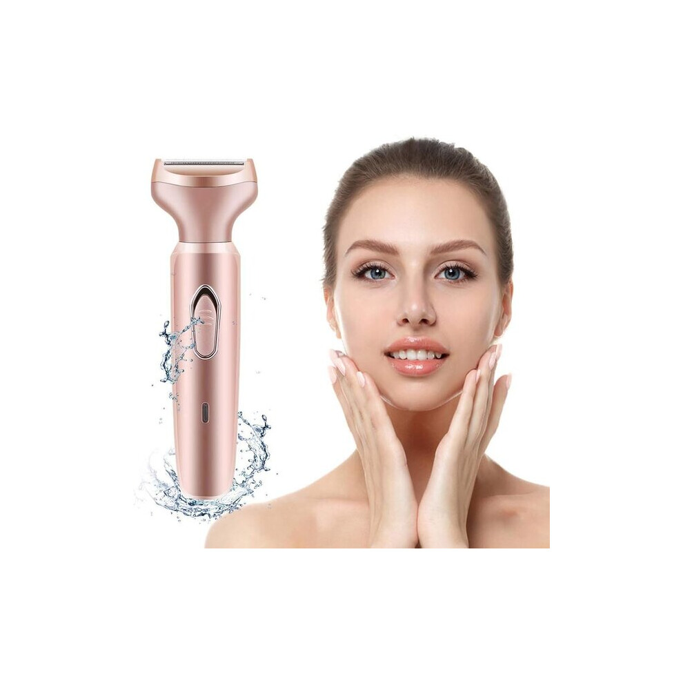 Women's Electric Shaver with Hypoallergenic Stainless Steel Blades for Sensitive Skin Bikini Line and Underarms Wet and Dry Use