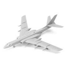 4D Assemble Fighter 1/144 China Boom 6K Ares Bomber Children Toys Simulation Aircraft Model Collection