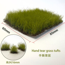 (beiou)Height 16mm Artificial Grass Tufts Miniature Bushes Plant Cluster For Diy Model Sand Table Scene