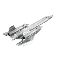 (Blackbird)Plane 3D Metal Puzzle Model Kit DIY Laser Cut Puzzles Jigsaw Toy For Children