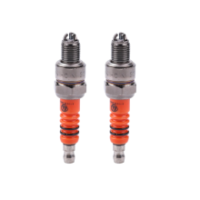 (2 Stück) Motorrad-Zündkerze Iridium-Zündkerze Hochleistungs-3-Elektroden-A7TC Motorradzündung