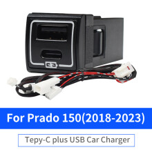 (2018–2023 LC150) USB-Ladestecker mit PD-Typ-C-Schnellladeschnittstelle für Toyota Land Cruiser 200