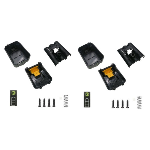 2X DCB120 Battery Plastic Case for  10.8V 12V Lithium Ion Battery Dcb125 Dcb127