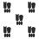 25Pièces Accessoires Silicone Pour Pouce Saxophone Noir 4
