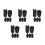 25Pièces Accessoires Silicone Pour Pouce Saxophone Noir 6