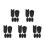 25Pièces Accessoires Silicone Pour Pouce Saxophone Noir 7