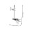 Drum Clamp with Adjustable Rotating Cowbell Mount Arm for Secure Percussion Accessory Holding 2