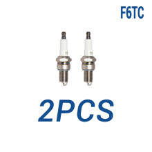(2 Stück mit Verpackung) Normale Zündkerzen mit massivem Anschluss TORCH F6TC Ersatz für Candle BP6ES