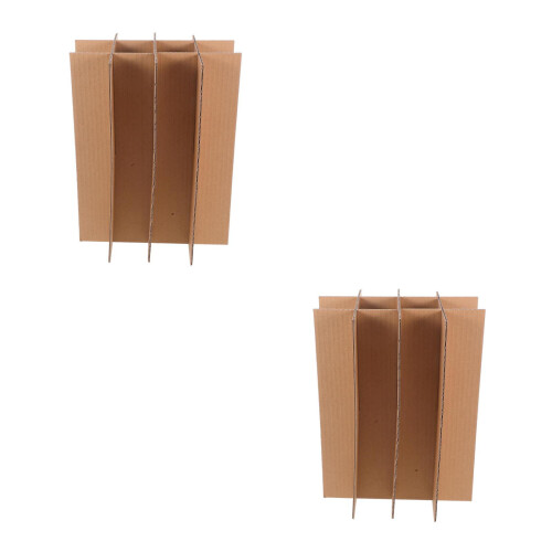 10Stk Karton Trennwände Beige Weinglas Verpackung Mit Schutzfächern 1