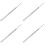 4Pcs Silver Metal Tennis Racket Threading Tool for Home Use Stringing 6
