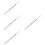 4Pcs Silver Metal Tennis Racket Threading Tool for Home Use Stringing 8